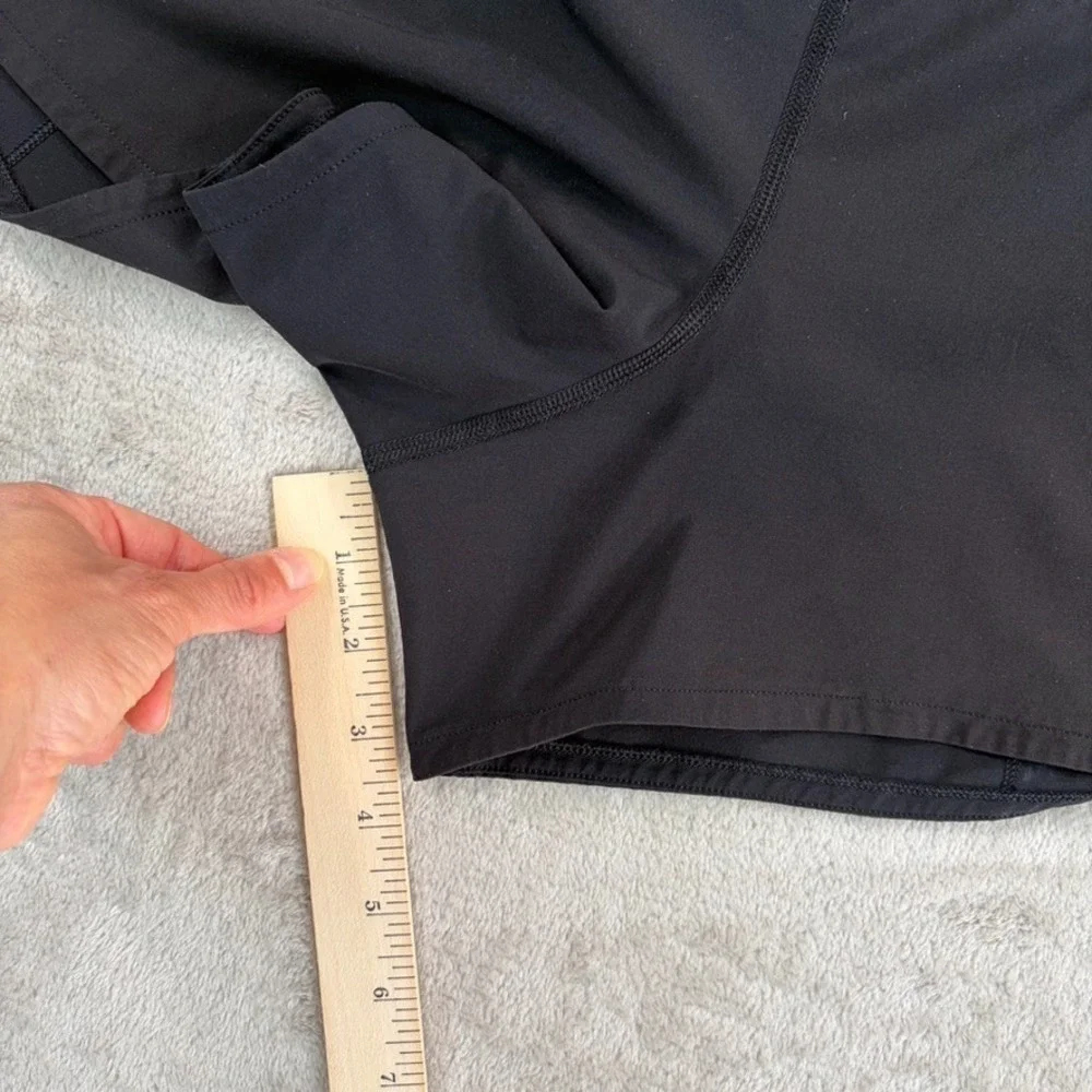 Lululemon Speed Up Short Long Lined Black Running Athletic Workout Women 8 Tall‎